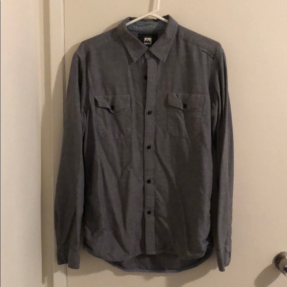Quiksilver Long Sleeve Button Down Collar Shirt